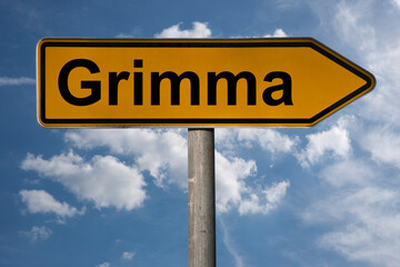 Obraz premium Wegweiser Grimma