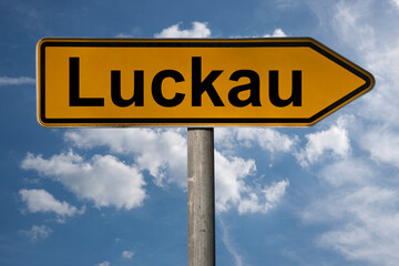Obraz premium Wegweiser Luckau