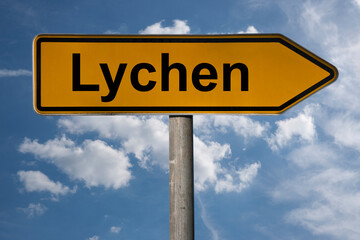 Fototapeta premium Wegweiser Lychen