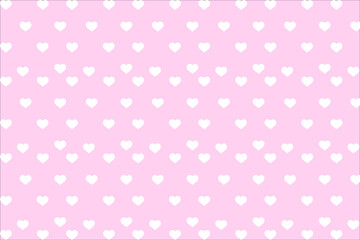 Vector background with hearts. Pink background to decorate the maiden party. Paper design for a little princess. Bright pink abstract pattern for inviting kids.