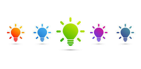  lampadine, idea, colori, creatività, idee © xyz+