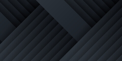 Obraz premium Dark black neutral 3D abstract background for presentation design