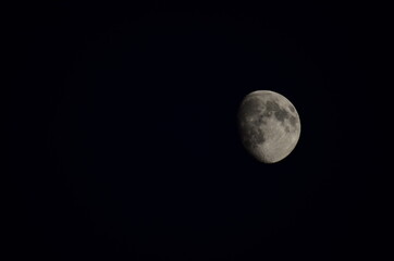 Closeup of full moon,