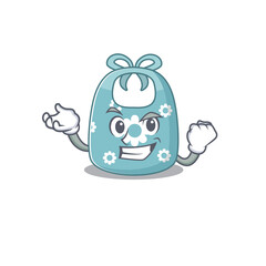 A funny cartoon design concept of baby apron with happy face