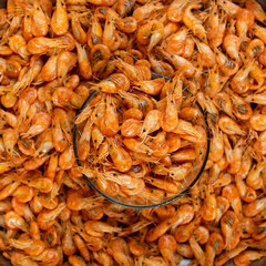 many shrimp on a table in a plate