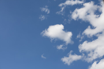 Beautiful sky with clouds and sunlight