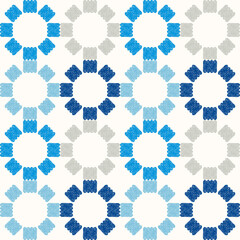 Seamless pattern. Geometry. Design with manual hatching. Ethnic boho ornament. Vector illustration for web design or print.