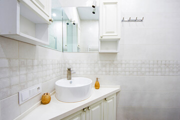 House and apartment toilet interior