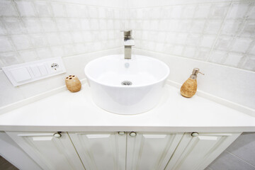 House and apartment toilet interior