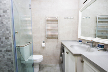 House and apartment toilet interior