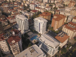 Aerial view of the city of Alanya, Turkey