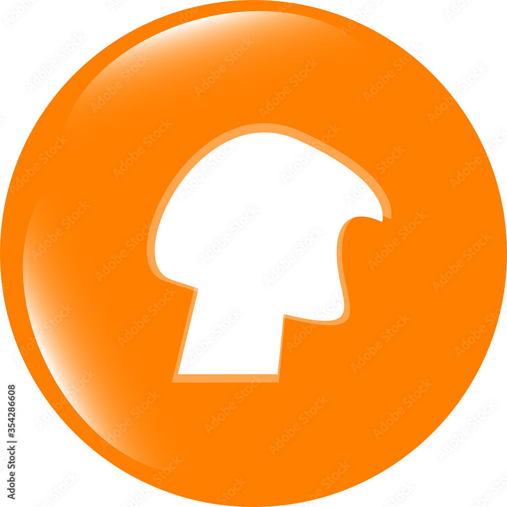 Aufkleber abstract design elements - icon or button . flat sign isolated on white background