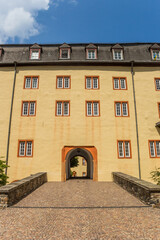Fototapeta na wymiar Bridge leading to the historic castle in Hachenburg, Germany