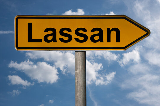 Wegweiser Lassan