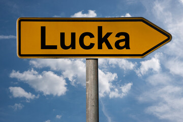 Wegweiser Lucka