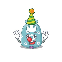 smiley clown baby apron cartoon character design concept