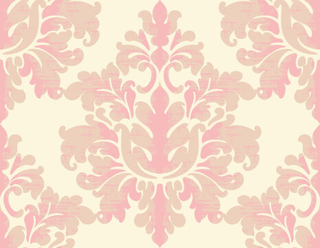 Damask vintage texture. Classic background with oriental elements