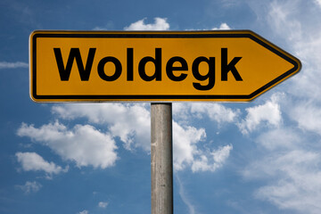 Obraz premium Wegweiser Woldegk