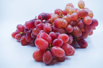Red Grapes isolated on a white background