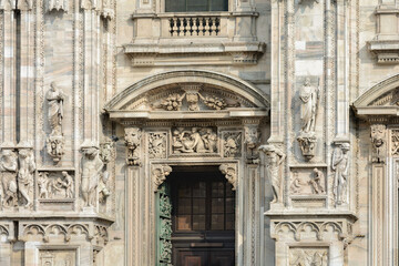 Fototapeta na wymiar Duomo. Cathedral of the Nativity of the Virgin Mary in Milan. Italy