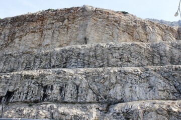 Road widening site in Peloponnese, Greece.