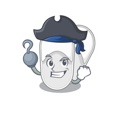 Fototapeta premium Hotel slippers cartoon design in a Pirate character with one hook hand