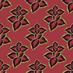 Seamless coleus pattern