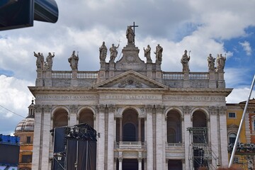 Fototapeta na wymiar Saint Basilica John in Lateran in Rome