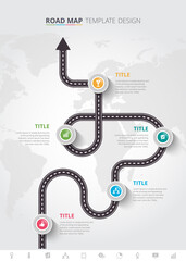 Roadmap infographic template