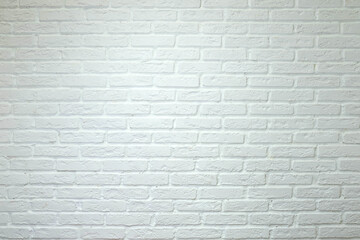 White brick wall, perfect as a background. The concept loft