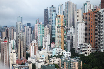 Obraz premium Rascacielos en Hong Kong