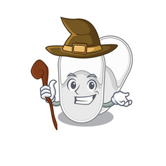 Hotel slippers funny but sneaky witch cartoon character design