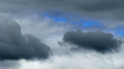 storm clouds over the river