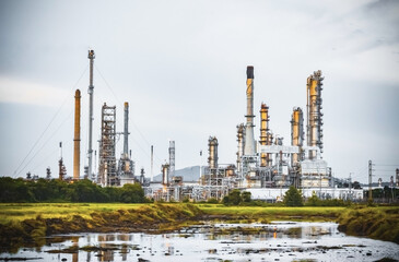 Oil refinery plant from industry zone,