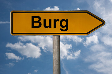 Wegweiser Burg