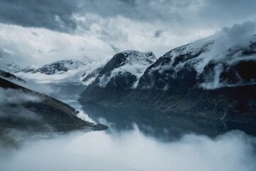 Widok na Aurlandsfjord 