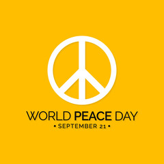 Vector illustration on the theme of International day of Peace observed each year on September 21st across the globe.