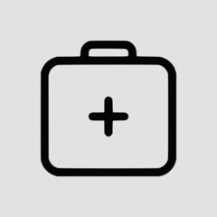 Vector Illustration of A Medical Box Icon | Vector Line Icon | Medical Healthcare Vector Icon | Single Vector Icon