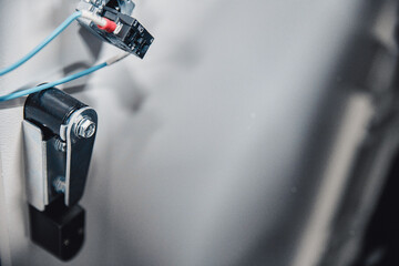 Knots and details of industrial machine tools close-up