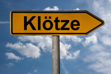 Wegweiser Klötze