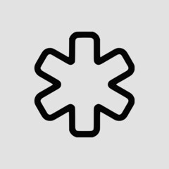 Vector Illustration of A Medical Sign Icon | Vector Line Icon | Medical Healthcare Vector Icon | Single Vector Icon