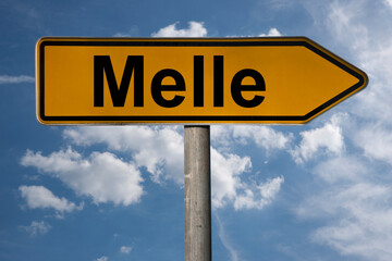 Obraz premium Wegweiser Melle