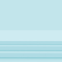 3d blue bright stage podium scene minimal studio background. Abstract 3d geometric shape object illustration render. Display for technology and  medical business and summer holiday product.