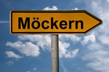 Obraz premium Wegweiser Möckern