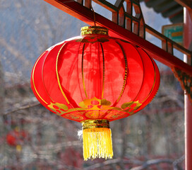 Traditional Chinese red lanterns
