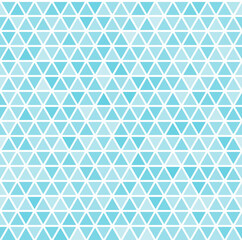 Blue seamless triangle pattern. Abstract vector background. Festive geometric wallpaper. 