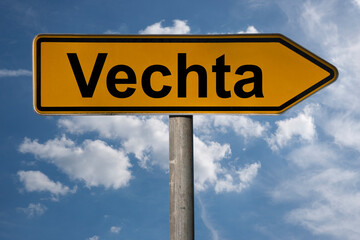 Obraz premium Wegweiser Vechta