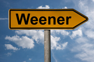 Obraz premium Wegweiser Weener