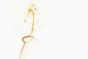 Fond texture abstrait fumée colorée sur fond blanc	