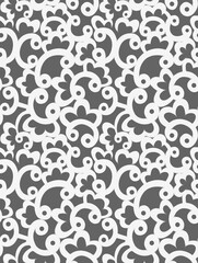 vector seamless pattern with swirls